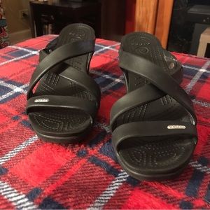 Womens Crocs size 9 heels